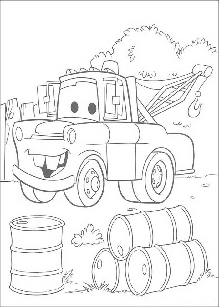 Plansa de colorat cu Cars pixar 35 163